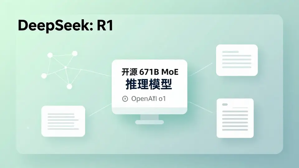DeepSeek · DeepSeek: R1 配图