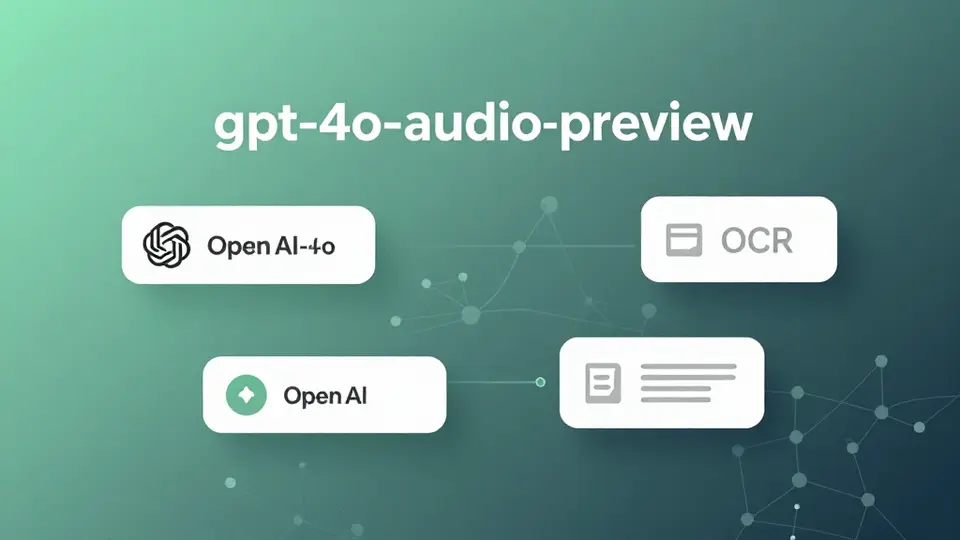 GPT系列 · gpt-4o-audio-preview 配图