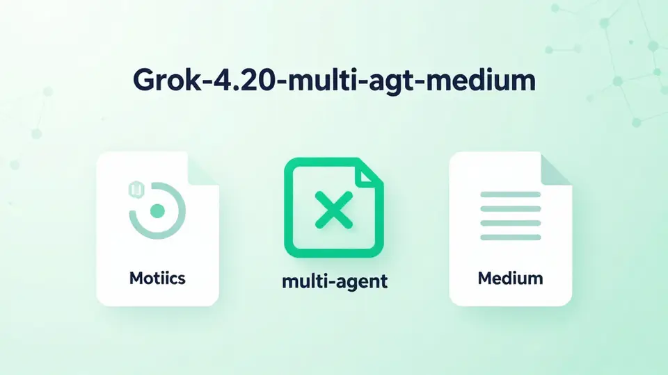 Grok 系列 · grok-4.20-multi-agent-medium 配图