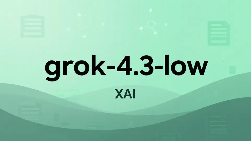 Grok 系列 · grok-4.3-low 配图