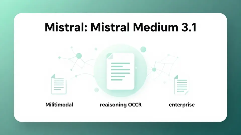 mistral-medium · Mistral: Mistral Medium 3.1 配图