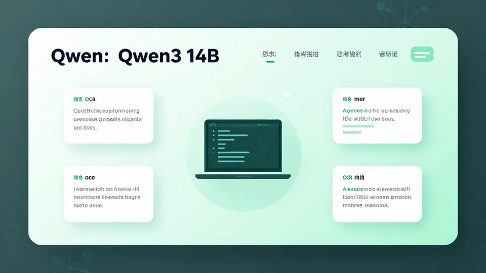 通义千问 · Qwen: Qwen3 14B 配图