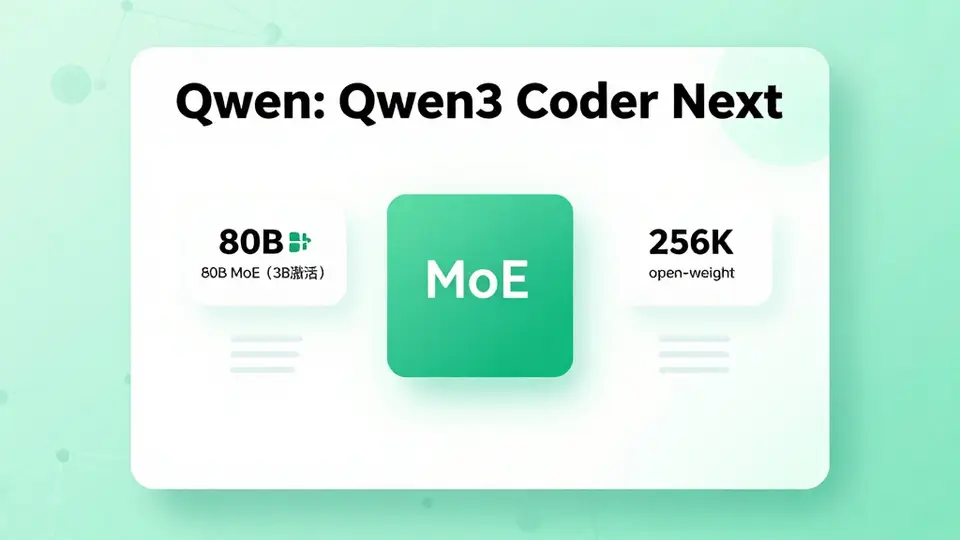 通义千问 · Qwen: Qwen3 Coder Next 配图